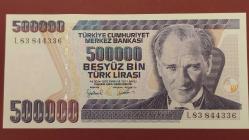 TÜRKİYE 7.NCI EMİSYON 500.000 TL.L83 SERİSİ HİÇ KULLANILMAMIŞTIR.