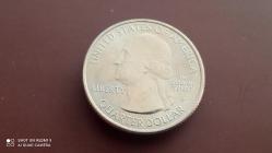 USA; QUARTER DOLLAR 2015 -P-  TARİHİ ULUSAL PARKI, SARATOGA