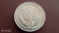 USA; QUARTER DOLLAR 2015 -P-  ÇİFTLİK EVİ; TARİHİ ULUSAL PARKI