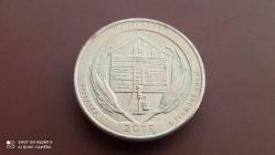 USA; QUARTER DOLLAR 2015 -P-  ÇİFTLİK EVİ; TARİHİ ULUSAL PARKI