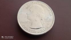 USA; QUARTER DOLLAR 2015 -P-  TARİHİ ULUSAL; BLUE RİDGE PARK YOLU