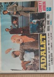 ADALET;CÜNEYT ARKIN-MERAL DENİZ-REHA YURDAKUL-BAKİ TAMER-ALİ SURURİ ORİJİNAL SİNEMA AFİŞİ ÇOK NADİRDİR
