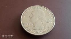 USA; QUARTER DOLLAR 2015 -P- TARİHİ ULUSAL; BLUE RİDGE PARK YOLU