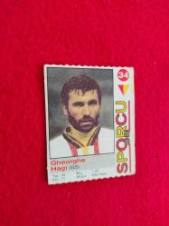 Galatasaray Futbolcu Kartları - Gheorghe Hagi - Sporcu 98 Merve Gıda - 5.5x4.5 cm