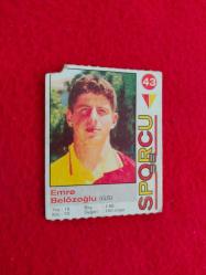 Galatasaray Futbolcu Kartları - Emre Belözoğlu - Sporcu 98 Merve Gıda - 5.5x4.5 cm