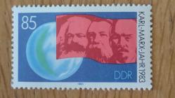 LOT.18 » 1983 YILI DDR KARL MARX'IN ÖLÜMÜNÜN 100.NCÜ YILDÖNÜMÜ 6 PULLU SERİNİN EN BÜYÜK VALÖRLÜ VE EN DEĞERLİ PULU  DAMGASIZ   ŞARNİYERSİZ