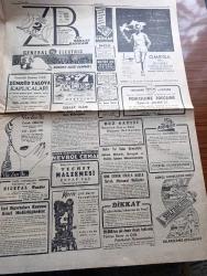 Cumhuriyet Gazetesi - 7 Temmuz 1952 - Amerika Seçimlerinde Çok Mühim Bir Gün - General Eisenhower Bir Seçim Nutku Söylerken Fotoğraf - Belgrad Ankara Ve Atina'ya Yaklaşıyor - Güreş Federasyonu Reisi Sadullah Çiftçioğlu Helsinki'ye Gitmeyecek - Eski Muhariblerin Dünkü Toplantıları - Savcılık Tarafından 4 Firma Hakkında Dava Açıldı - General De Gaulle'ün Partisinde İsyan Çıktı - Şişli Beyazıt Arasında Tünel - Amerika'da Seçimleri Kim Kazanacak Yazan John Gunther Yazı Dizisi - Mesut Bir Sanat Hadisesi Yazan İsmail Habib Sevük - Ruh Gurbetinde Yazan Kerime Nadir Yazı Dizisi - İran'da Musaddık Yeniden Başbakan Oluyor - Cemiyet Tepkisi Azaldı Yazan Burhan Felek Köşe Yazısı - Dünya Tenis Şampiyonluğu - Fenerbahçe Genç Takımlar Yetiştirecek - Koşucu Emil Zatopek Olimpiyatlara Katılıyor - Galata Gençlik Kulübünün Senelik Kongresi - İstanbul Ankara Radyosu Programı - Mücevherlerle İşlenmiş Taçlar Fotoğraf - Nevrol Cemal - Jockey Şemsiye - Zümrüt Yalova Kaplıcaları - Servel Buzdolabı
