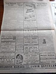 Cumhuriyet Gazetesi - 5 Ocak 1949 - Sarığa Hasret Yazan Nadir Nadi Başmakale - Yol Vergisi Tasarısı Dün Son Şeklini Aldı - Bazı Tekel Maddelerinde Zam Asılsız - Celal Bayar'ın Adana'nın Kurtuluş Bayramı'nda Konuşması - Yunanistan'da Markos Komünistler Tarafından İdam Edilmiş - Kurşuna Dizilen 33 Vatandaş - Filistin Uzlaştırma Komisyonu Hüseyin Cahit Yalçın Komisyon Üyeliğine Seçildi - Ahmet Tahtakılıça Mecliste Verilen Ceza - Bugünkü Bulgaristan'ın İç Yüzü Yazan Stefan Minçef Sarbakof Yazı Dizisi - Süveyş Kanalı Tehlikede Mi Yazan Ömer Rıza Doğrul - Türkiye'de Çocuk Suçları - Dışarıdaki Türkler Yazan Burhan Felek Köşe Yazısı - Efe Aşkı Pangaltı Akın Sinemasında - Walt Disney Renkli Besteler Yıldız Sinemasında - Kurban Kraliçe Filmi İnci Sinemasında - Milli Piyangocu Tekkollu Cemal - Müzeyyen Senar Işıl Turkuaz Aile Salonunda - Bugünkü Radyo Programı - İstanbul Belediyesi Şehir Tiyatroları Dram Kısmında Ruyblas Komedi Kısmında Paydos Oyunu - Zetor Dizel Traktörleri