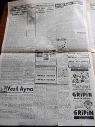 Cumhuriyet Gazetesi - 24 Ağustos 1952 - Avrupa Güzeli Günseli Başar Dün Gece 20,30 da Geldi Fotoğraf - Avrupa Güzellik Kraliçesi Günseli Başar Alkış Sesleri Arasında Uçaktan İnerken Fotoğraf - Celal Bayar Ve Adnan Menderes Bugün Geliyorlar - İran'da Yirmi General Ordudan Taredildi - Yunan Kraliçesi Majeste Frederika Edirne'de Fotoğraf - Günseli Başar Fransa Güzeli ve Yunan Güzeli Romada Taç Giydiği Gece Fotoğraf - Japonlarla Dün Yapılan Atletizm Karşılaşması - Nuh'un Gemisi Peşinde Yazan Yaşar Kemal Yazı Dizisi - Siemens Telefonları - Doktorların Radyoda Şarkı Söylemesi Tenkid Edildi - Ruh Gurbetinde Yazan Kerime Nadir Yazı Dizisi - Köylü Partisinin İlk Kongresi 26 Ekim'de - Tahsin Demiray - Hamiyet Yüceses Şadan Adanalı Ve İsmail Dümbüllü Beşiktaş Bahçesinde - Artık Konuşuyorum Yazan Burhan Felek Köşe Yazısı - İstanbul Enternasyonal Tenis Turnuvası - Onuncu Santraç Olimpiyatı - Hamiyet Yüceses Hacer Buluş Saime Sinan Mefharet Yıldırım Cağaloğlu Çiftesaraylar Bahçesinde