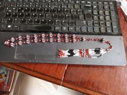Cezaevi işi boncuk tespih uzunluk imame ile birlikte. 40 cm