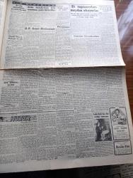 Cumhuriyet Gazetesi - 9 Mart 1948 - Bocalama Yazan Nadir Nadi Başmakale - Demokrat Parti Genel Merkezinde Dünkü Hummalı Faaliyet - Üsküdar Demokratlarının Osman Nuri Köni'ye Çektikleri Telgraf - Finlandiya Rusya İle Müzakereye Razı Oldu - İsmet İnönü Ankara'ya Döndü - Yüce Divanda Dünkü Hararetli Duruşma - İl Bandito Filmi Şark Sinemasında - Goebbels'in Hatıraları Yazı Dizisi - Amerikan Yardım Malzemesinden İlk Parti Geliyor - Bir Bolşevik Suikastı Mi - Huzur Yazan Ahmet Hamdi Tanpınar Yazı Dizisi - Et Toptancıları Meydan Okuyorlar - Hırpanilik Yazan Burhan Felek Köşe Yazısı - Harmankaya Filmi Şarkılar Safiye Ayla - Şehir Komedi Tiyatrosu Kaş Yapayım Derken - Çıldıran Kadın Filmi Taksim Sinemasında - 44. İlkokul Aile Birliğinin Tertiplediği Büyük Konser Leyla Gencer Ferdi Statser Ve Muhiddin Sadak İnci Sinemasında - Bugünkü Radyo Programı - Bizerba Otomatik Baskülleri - Odeon Yeni Çıkan Plaklar - Müzeyyen Senar Işıl Gittin Bu Gidiş Plağı - Hamiyet Yüceses - Borsa