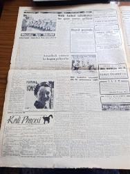 Cumhuriyet Gazetesi - 30 Haziran 1955 - Osman Bölükbaşı Beklenen Siyasi Nutkunu Söyledi - Kasım Gülek Hakkında Tahkikat - Türkiye Irak Ve Pakistan Arasında Müzakereler - Majeste Irak Kralı 2. Faysal Ziraat Fakültesinde Fotoğraf - Bizde Çocuk Ölümleri Yüzde 50 Artmış - Kıbrıs Mücadelesi İçin Atina'da Para Toplanıyor - Manisa Tarzanı Ahmet Bedevi Fotoğraf - Aşılmayan Duvar Yazan Berin Büktaş Yazı Dizisi - Türkiye İş Bankası - Öyle Değil Arkadaşlar Yazan Burhan Felek Köşe - Monte Karlo Perisi Elhamra Sinemasında - Resimli Roman Gizli Define Yazan George Simenon - İstanbul Ankara Radyosu Programı - Esrarlı Meşhur Davalar Yazan Tevfik Sadullah - Kedi Pençesi Çeviren B. F. Yazı Dizisi - Millî Futbol Takımımız Bu Gece Yarısı Geliyor - Boğaziçi Güzelhisarda Modern Bir Site Kurulmaktadır