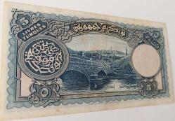 1.EMİSYON 5 LİRA (LİVRE) 1.TERTİP ORİJİNAL KAĞIT PARA NATÜREL SERİE 13 466787 SERİ NOLU ÇOK ÇOK TEMİZ ÇOK NADİR