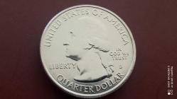 USA; ¼ DOLLAR  2019 -D- AMERİKAN ANIT PARKI- N. MARIANNA ISLANDS