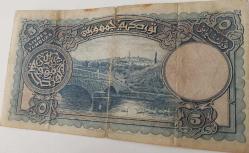 1.EMİSYON 5 LİRA (LİVRE) 1.TERTİP ORİJİNAL KAĞIT PARA NATÜREL SERİE 14 147788 SERİ NOLU ÇOK TEMİZ ÇOK NADİR