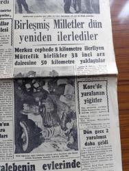 Cumhuriyet Gazetesi - 24 Şubat 1951 - Milli Savunma Bütçesinin Müzakeresi Hararetli Oldu - Jurnallar Meselesi - Birleşmiş Milletler Dün Yeniden İlerlediler - Birliklerimiz Tarafından İşgal Edilen Bir Köye Tugayımızın Alameti Bir Direğe Çakılırken Fotoğraf - Kore'de Yaralanan Yiğitler - Kore'den Dün Gece 2 Yaralımız Daha Geldi - 37 Talebinin Evlerinde Araştırmalar Yapıldı - Amerikan Amiralleri Yaralılarımızı Ziyaret Etti Fotoğraf - Filozof Diyor Ki Yazan A. Adnan Adıvar - Turhan Selçuğun Karikatür Sergisi - Bahar Yazdan Sonra Geldi Nakleden Vahdet Gültekin - Cevap Yazan Burhan Felek Köşe Yazısı - Safiye Ayla Konserleri Bu Pazar Eminönü Halkevinde - Kore'den Türkiye'dekilere Mektup - Türkiye'den Koredekilere Mektup - Fenerbahçe İstanbulspor Bugün Karşılaşıyor - Beşiktaş Emniyet Maçı - Maksimde Muammer Karaca Opereti Onbire Beş Var- Philips Radyo - TWN Motosiklet - Jaguar Otomobil - İsviçre Marvin Saatleri