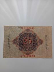 Alman 20 Mark 1914 ÇÇT+ Koleksiyonluk