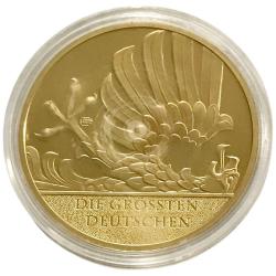 Almanya, Albert Einstein Temalı Hatıra Madalya. Altın Kaplama (28 gr./40 mm.)