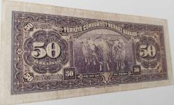 3.EMİSYON 1.TERTİP 50 ELLİ TÜRK LİRASI SERİ Z17 08409 NATÜREL KAĞIT PARA EN NADİRİ