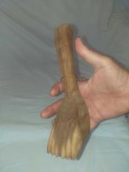 Ayak formunda , güzel patineli ahşap kirkit 2, osmanlı dönemi...