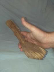 Ayak formunda , güzel patineli ahşap kirkit 2, osmanlı dönemi...