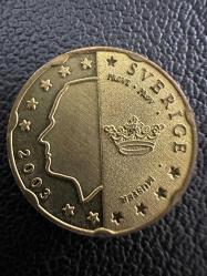 Efemera - Prova Baskı İsveç 20 Euro Cent 2003. Specimen - kitantik - kitaLog