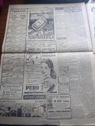 Cumhuriyet Gazetesi - 19 Şubat 1951 - Ortadoğu'nun Kalesi Yazan Abidin Daver Başmakale - Kore'de Türk Devriyeleri Dün 29 Km. İlerlediler Fotoğraf - Yeni Bütçe Müzakerelerinde Bugün 15 te Başlanıyor - Kore'ye Girenlere Mesaj - Marshall Planı Türkiye Temsilcisi Mr. Russell Dior Türkiye'de Fotoğraf - Elçiler Konferansının İkinci Safhası Başlıyor - İran Şahı Mohammed Rıza Pehlevi Süreyya İsfendiyar İle Tahran'da Evlendi - Süreyya İsfendiyar'ın Gelinliğini Christian Dior Dikti Fotoğrafı - Tan Matbaasında Yangın - Vasfi Rıza Zobu'nun Bir Mektubu - Bahar Yazdan Sonra Geldi Nakleden Vahdet Gültekin Yazı Dizisi - Telefonlarımız Yazan Burhan Felek Köşe Yazısı - Kore'den Türkiye'dekilere Mektup - Türkiye'den Koredekilere Mektup - Udi Hrant Topluluğu Pangaltı İnci Sinemasında - İstanbul Ankara Radyosu Programı - Orion Radyoları - Fenerbahçe Beşiktaş 1 1 Berabere Kaldılar Fotoğraf - Dünkü Maçta Kamil Kafa İle Fenerbahçe'nin Golünü Atarken Fotoğrafı - Cumartesi Yapılan Boks Maçlarının Tenkidi