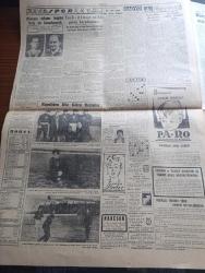 Cumhuriyet Gazetesi - 23 Şubat 1952 - Bütçenin Tümü Üzerinde Müzakereler Sona Erdi Fotoğraf - Devrim Ocakları Kuruluyor - General Eisenhower Gelecek Ay Türkiyeye Geliyor - Havagazı Tramvaya Otobüse Zam Yapıldı - Genç Milli Takımımızın Napoli'de Yaptığı İlk Antremana Ait Resimler Dün Gelmiştir - Sinan Everest Danıştaya Müracaat Etti - Kraliçe Elizabeth'in Taç Giymesi - Amerika Bize 8 Tepkili Uçak Daha Veriyor - Amcam Stalin Yazan Budu Svanitze Yazı Dizisi - Panther Bisiklet - Yavrukurd And İçme Törenleri - Pazar Yerleri Yazan Burhan Felek Köşe Yazısı - Uyan Chopin Uyan - Dinamo Takımı Bugün Vefatm İle Karşılaşacak - Türk Alman Milli Güreş Karşılaması - İstanbul Belediyesi Şehir Tiyatroları Dram Kısmında Miras Komedi Kısmında Bir Kavuk Devrildi - Çapamarka - Puch Motosiklet - Nevrol Cemal - Fazıl Çil İlacı - Orator Haftalık Cep Saatleri