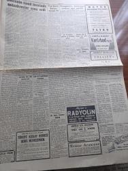 Cumhuriyet Gazetesi - 23 Şubat 1952 - Bütçenin Tümü Üzerinde Müzakereler Sona Erdi Fotoğraf - Devrim Ocakları Kuruluyor - General Eisenhower Gelecek Ay Türkiyeye Geliyor - Havagazı Tramvaya Otobüse Zam Yapıldı - Genç Milli Takımımızın Napoli'de Yaptığı İlk Antremana Ait Resimler Dün Gelmiştir - Sinan Everest Danıştaya Müracaat Etti - Kraliçe Elizabeth'in Taç Giymesi - Amerika Bize 8 Tepkili Uçak Daha Veriyor - Amcam Stalin Yazan Budu Svanitze Yazı Dizisi - Panther Bisiklet - Yavrukurd And İçme Törenleri - Pazar Yerleri Yazan Burhan Felek Köşe Yazısı - Uyan Chopin Uyan - Dinamo Takımı Bugün Vefatm İle Karşılaşacak - Türk Alman Milli Güreş Karşılaması - İstanbul Belediyesi Şehir Tiyatroları Dram Kısmında Miras Komedi Kısmında Bir Kavuk Devrildi - Çapamarka - Puch Motosiklet - Nevrol Cemal - Fazıl Çil İlacı - Orator Haftalık Cep Saatleri