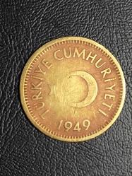 1949  YILI 25  KURUŞ ÇÇT TCM 3751