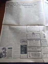 Cumhuriyet Gazetesi - 5 Aralık 1947 - Kurultay Sonu Notları Yazan Nadir Nadi Başmakale - Recep Peker'e Karşı Şiddetli Hücumlar - CHP Ve Demokrat Parti Organlarında Sert Ve Ağır Yazılar Başladı - Ulus Gazetesinin Yaptığı İfşaata Bugün De Devam Ediyor - CHP Kurultayı Dün Sona Erdi - CHP Kurultayındaki Seçimlerden Fotoğraflar - CHP'nin Yeni Genel Başkan Vekili Hilmi Uran Ve Şükrü Saracoğlu Fotoğraf - Köy Okulları İnşaatı - Verem Aşısı - İstanbul'un Et İşi Hallediliyor - Penisilin'in Yeni ve Müthiş Rakibi BQX Yazan Doktor Kemal Saraçoğlu - Kaybettiğimiz Ses Faruk Kaleli Yazan İsmail Habib Sevük - Sarıyer Canlı Balık Kış Bahçesi - Filistin'de Dün Şiddetli Çarpışmalar Oldu- İbret Yazan Burhan Felek Köşe Yazısı - Ana Hakkı Filmi Taksim Sinemasında - Safiye Ayla Mefharet Yıldırım Perihan Altındağ Sözeri İçkili Kristal Salonunda - Bugünkü Radyo Programı - İnternetional Kamyonları - Philips Ampul - İstanbul Belediyesi Şehir Tiyatroları Dram Kısmında İki Başlı Kartal Komedi Kısmında İpekçi Merhum