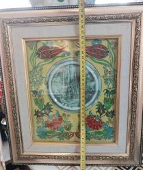 Edirnekâri süslemeli Selimiye Camii Çini  Sanatçı Nadir Adlı İmzalı.