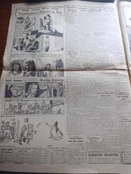 Cumhuriyet Gazetesi - 9 Aralık 1954 - Evvelki Günkü Hadiselerin Tekerrürüne Karşı Tedbirler - Hüseyin Cahit Yalçın'ın Dün Geri Verilen Büyü Resmi Fotoğraf - Cumhuriyet Halk Partisinin Hüseyin Cahit Yalçın İçin Yaptığı Toplantı - Libyaya Türk Silahı - Her Subaya Yabancı Bir Dil Öğretilecek - İstanbul'da Çevrilecek Olan Renkli Amerikan Filmi Fotoğraf - Yanan Ormanlarda 50 Gün 9 Röportajı Yapan Yaşar Kemal - Frengiyi Önleyecek Aşı Bulundu - Merhamet Yazan Nicholas Monsarrat Yazı Dizisi - Komünist Çin Tehdit Ediyor - Roma Tatili Başrolde Audrey Hepburn Gregory Peck Lale Ar Ve Elhamra Sinemasında - Fenerbahçe Beyoğluspor'u Rekor Yaparak 8 0 Yendi - Basketbol Lig Maçları Başlıyor - Dünya Ağır Sıklet Boks Şampiyonası - Zoraki Diplomat Yazan Yakup Kadri Karaosmanoğlu Yazı Dizisi - Churchill'in Portresi Avam Kamarasını Ve Hatta İngiltereyi İkiye Ayırdı - Tarihe Geçmiş Büyük Aşklar Tutankamon Ve Nefertitinin Kızı Çeviren Mazhar Kunt - Demirbank - Doğubank - Necipbey Diş Macunu - Nestle Çikolata