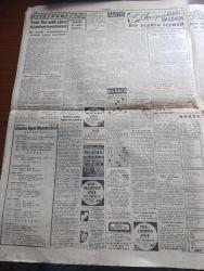 Cumhuriyet Gazetesi - 11 Aralık 1954 - Yeni Bir Çıkmaz Olmasın Yazan Nadir Nadi Başmakale - Amerikan Kongresi Atom Komitesi Ankara'ya Geliyor - Türk Arap Münasebetlerine Dair Fuat Köprülü'nün Beyanatı - 10 Senelik Milli Sağlık Programı - Postada Büyük Bir Hırsızlık - Yanan Ormanlarda 50 Gün 11 Röportajı Yapan Yaşar Kemal Yazı Dizisi - Levent'te 264, Koşuyolunda 145 Evin İnşaatı Bitti - Hamlet Hanımlar Yazan A. Adnan Adıvar - Avrupa Birliği Genişleyecek Mi - Üniformalı Casuslar Yazan Ömer Sami Coşar - Meşhur Orkestra Şefi Armani Öldü - Dayak Faslı Yazan Burhan Felek - Türk Fin Millî Güreş Takımları Karşılaşıyor - Galatasaray Kulübü Kongresi - Basketbol Lig Maçları Başlarken Yazan Cem Atabeyoğlu - İstanbul Ankara Radyosu Programı - Beşiktaş Adalet Maçı - Zoraki Diplomat Yazan Yakup Kadri Karaosmanoğlu Yazı Dizisi - Tarihe Geçmiş Büyük Aşklar Romeo Ve Juliet Çeviren Mazhar Kunt - Edison Ampül - Meral Polat Güler Can Celal Adanalı Cazibe Temiziçli Küçük Bebek Yalı Gazinosunda - Altın Evler