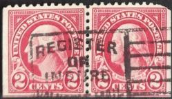 +++ AMERİKA WASHINGTON       1923   2C  PER    - DAMGALI , HALİYLE