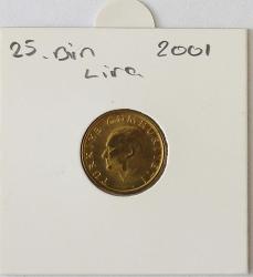 Türkiye Cumhuriyeti  2001 Yılı  25 Bin Lira  ( 9285)