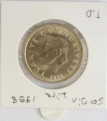 Türkiye Cumhuriyeti 1998 Yılı 50 Bin Lira  (9287)