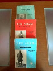 TEK ADAM - MUSTAFA KEMAL - 1 - 2 - 3 CİLT TAKIM OLARAK.