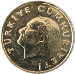 Türkiye Cumhuriyeti  1997 Yılı 25 Bin Lira  - Kenar Yazısı Turaya Göre Düz   (9337)