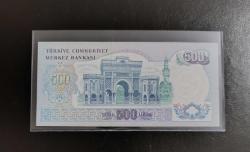 6.EMİSYON 2.TERTİP N HARFİ 500 LİRA ÇİL KONDİSYONDA