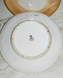 19296-KOLEKSİYONLUK SÜMERBANK PORSELEN 1 BYK + 6 KÇK PASTA TABAĞI