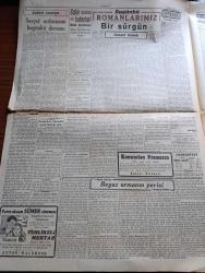 Cumhuriyet Gazetesi - 18 Mayıs 1942 - Barışa Çağrı Yazan Yunus Nadi Başmakale - İnkılap Şehidi Kubilay İçin Yapılan İhtifal - Menemendeki Kubilay Abidesi Fotoğraf - Gandi'nin Dahiyane Bir Buluşu - Atatürk'ün Samsun'a Ayak Bastığı Gün - Afganistan Ve Hindistan'ı Kazanmak İçin Mihver Devletler Kabilelere Altın Dağıtıyormuş - Galatasaray Fenerbahçe Bayramı Güzel Oldu Fotoğraf - Birmanya Hint Hududunda İngiliz Ordusu - Alman Harp Tebliği Harkof Taarruzu Akim Kaldi - Sovyet Ordusunun Bugünkü Durumu Yazan Emekli General H. Emir - Sovyet Harp Tebliği Kerç Şehri Bölgesinde Kuvvetlerimiz İnat İle Çarpışmaktadır - Tehlikeli Mehtap Filmi Yarın Akşam Sümer Sinemasında - Büyük Türk Hürriyetperveri Ali Suavi'nin Yıldönümü - Romanlarımız Bir Sürgün Yazan İsmail Habib - Nafia Vekili Ali Fuat Cebesoy Ankara'ya Gitti - İsveçi İstila İhtimali Yazan Ömer Rıza Doğrul - Görünür Köy Yazan Burhan Felek Köşe Yazısı - Faşist Partisi Divanı - Bugünkü Radyo Programı - Deva Ağrı Kesici - Radyolin Diş Macunu