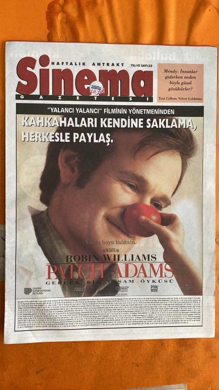 SİNEMA HAFTALIK ANTRAKT GAZETESİ 09-15 NİSAN 1999 TONI
