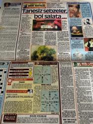 MİLLİYET RENK GAZETESİ DOĞUM GÜNÜ GAZETESİ - 13 ŞUBAT 1985 - Dul bir kadın-Cihan Ünal-Türkan Şoray-kadın önce insandır-zamanı durduran adam-Adnan pekak-Müzeyyen Senar-Zeki Müren-ilk üçte biz varız-Feyza ve Beyza tok kardeşler-nezihe Aras-Üstün Korugan-kadın dünyası-tanesi Sebzeler bol salata-Arthur Halley