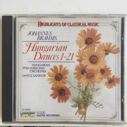 Johannes Brahms - Hungarian Dances 1 - 21 / Hungarian Philharmonic Orchestra & Janos Sandor / US 1988 / CD / *classical*