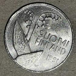FİNLANDİYA 1991  5 PENNIA