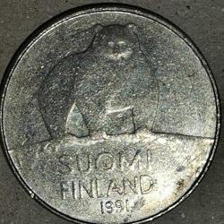 FİNLANDİYA 1991   50 PENNIA