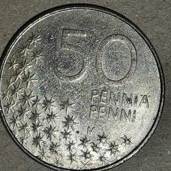 FİNLANDİYA 1991   50 PENNIA
