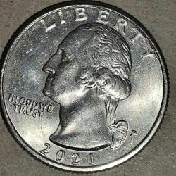 AMERİKA 2021 P  ÇEYREK DOLAR 25 CENT  HATIRA CROSSING THE DELAWARE