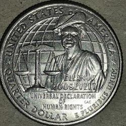 AMERİKA 2023 P  ÇEYREK DOLAR 25 CENT  HATIRA ELENAR ROOSEVELT